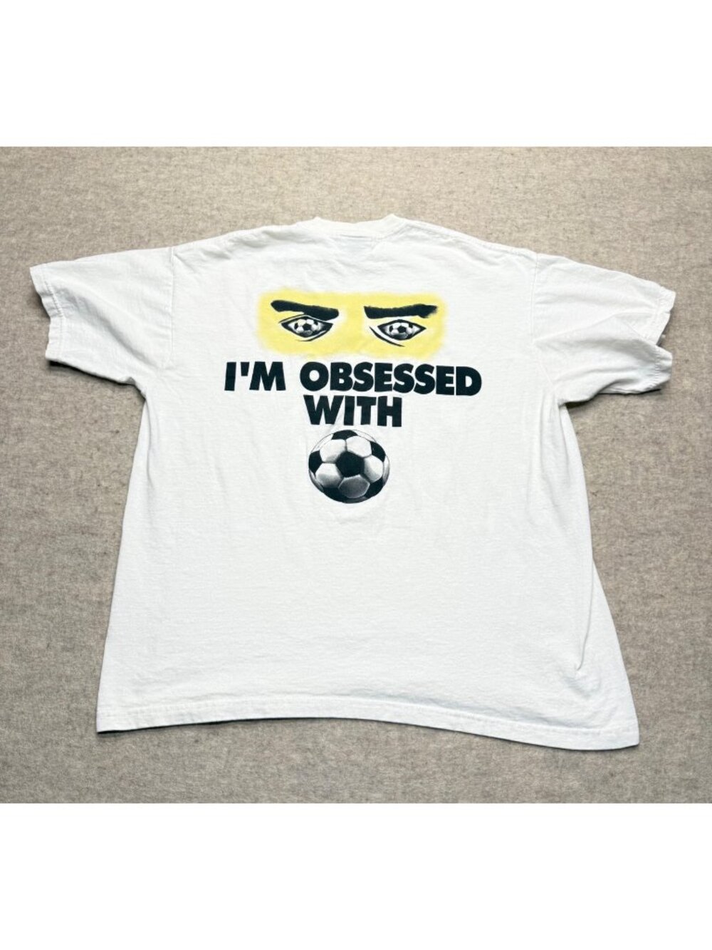 Vintage 90's In Excess I'm Obsessed With Soccer Crewneck T-shirt Size Large